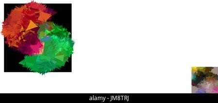 Zusammenfassung Hintergrund Zusammensetzung, mit Strichen, Spritzer und Dreieck Stock Vektor