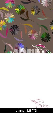 Vektor nahtlose Vintage Blumenmuster. Vektor-illustration Stock Vektor