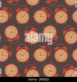 Uhr nahtlose Hintergrund. Vektor-Illustration. 10 eps Stock Vektor