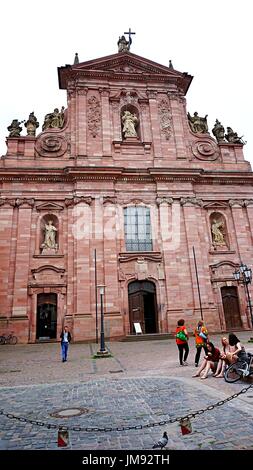 Kirche der Jesuiten in der Altstadt Heidelberg, Deutschland Stockfoto