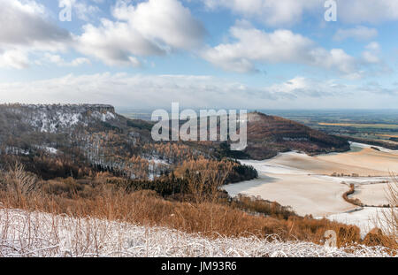 Winter bei Sutton Bank Stockfoto