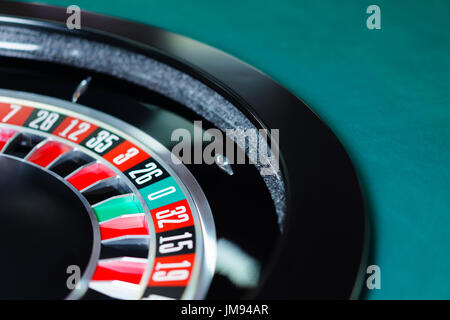 Casino-Roulette-Rad Stockfoto