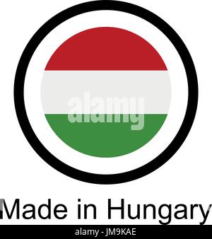 Hergestellt in Ungarn Stock Vektor