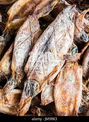 reichlich getrockneten Tintenfische Stockfoto