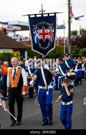 Orange feiern in Bangor, County Down Stockfoto