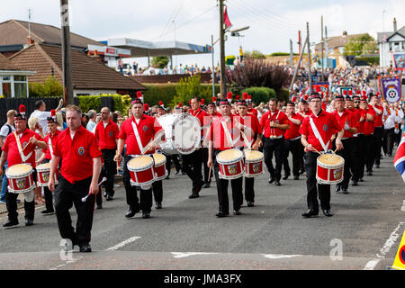 Orange feiern in Bangor, County Down Stockfoto