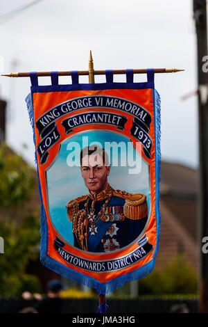 Orange feiern in Bangor, County Down Stockfoto