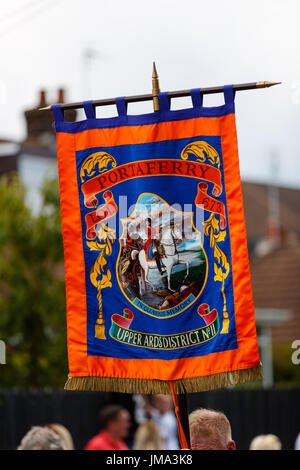 Orange feiern in Bangor, County Down Stockfoto