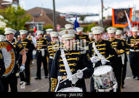 Orange feiern in Bangor, County Down Stockfoto