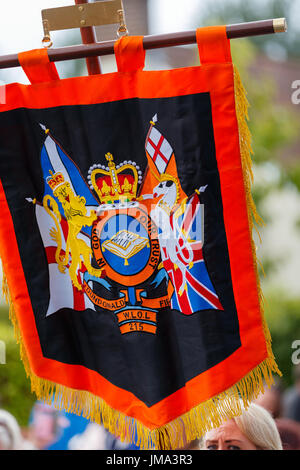 Orange feiern in Bangor, County Down Stockfoto