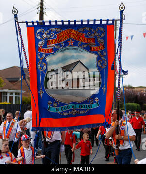 Orange feiern in Bangor, County Down Stockfoto