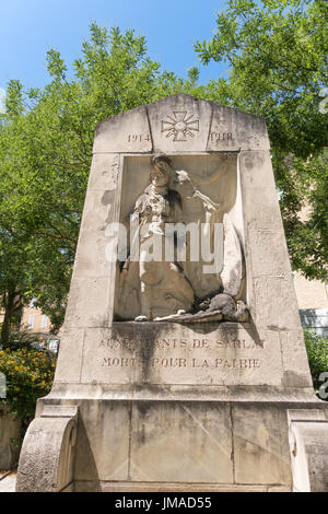 Krieg-Denkmal, Sarlat, Frankreich, Europa Stockfoto