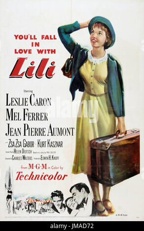 LILI 1953 MGM Film mit Leslie Caron Stockfoto