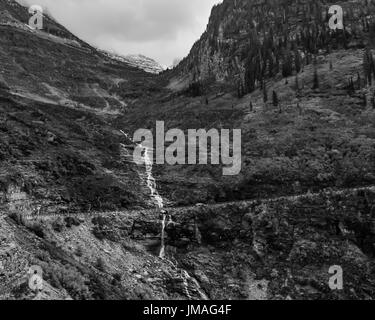 Heuhaufen Creek und verliebt sich in Glacier Nationalpark Montana Stockfoto