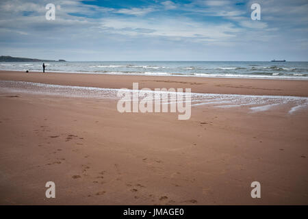 Allgemeine Strandszenen Lunan Bay. Angus. Stockfoto