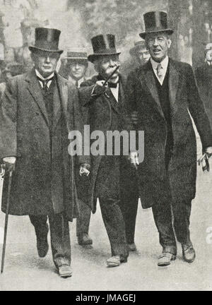 Die großen drei in Versailles, Paris, 1919 Stockfoto