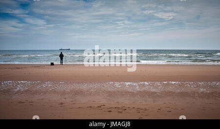 Allgemeine Strandszenen Lunan Bay. Angus. Stockfoto