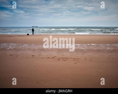 Allgemeine Strandszenen Lunan Bay. Angus. Stockfoto