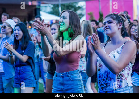 Vancouver, Kanada. 25. Juli 2017. Genießen Sie die Trommel richtet sich Calling Festival, Kanada 150 + Event, Larwill Park, Vancouver, British Columbia, Kanada. Bildnachweis: Michael Wheatley/Alamy Live-Nachrichten Stockfoto