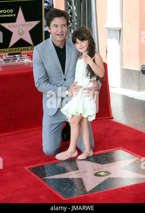 Hollywood, USA. 26. Juli 2017. Jason Bateman, Ahorn Sylvie Bateman. Jason Bateman mit Stern auf dem Hollywood Walk Of Fame geehrt. Bildnachweis: F. lernen/AdMedia/ZUMA Draht/Alamy Live-Nachrichten Stockfoto