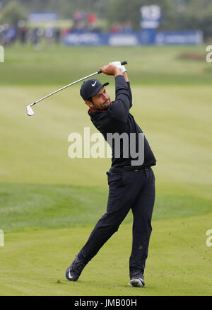 Winsen Luhe, Deutschland der. 27. Juli 2017.  Alexander Levy von Frankreich in Aktion in der ersten Runde der Herren Einzelbewerb auf der Europäischen Tour-PGA-Championship in Winsen eine der Luhe, Deutschland, 27. Juli 2017. Foto: Georg Wendt/Dpa/Alamy Live News Stockfoto