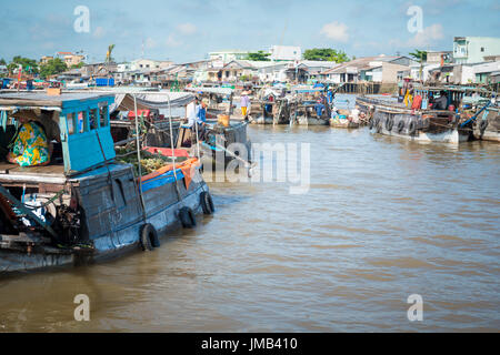 Mekong schwimmenden Markt Stockfoto