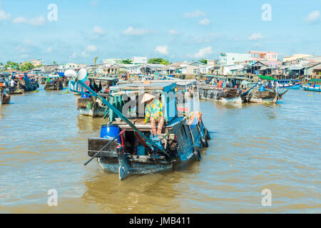 Mekong schwimmenden Markt Stockfoto