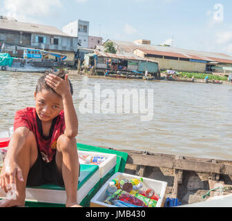 Mekong schwimmenden Markt Stockfoto