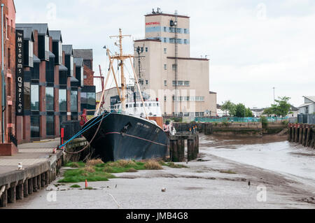 Die Arktis Corsair, ein ehemaliger Sidewinder Trawler, heute Teil von Museen Viertel von Hull Stockfoto