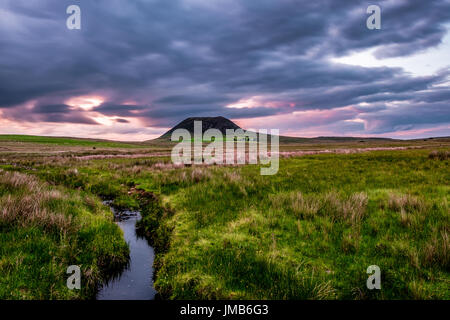 Slemish Mountain, Sonnenuntergang Stockfoto