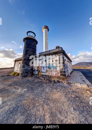 Der Leuchtturm "Faro Pechiguera" auf Lanzarote Stockfoto