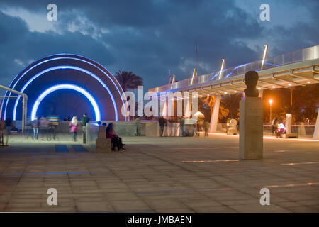 Aegypten, Alexandria, Bibliotheca Alexandrina, verbindet Das Planetarium Stockfoto