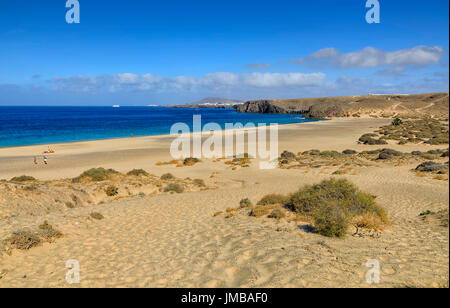 Papagayo-Strand (Playa de Papagayo) auf Lanzarote Stockfoto