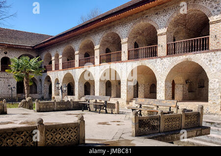 Sheki Caravansarai, Sheki, Aserbaidschan Stockfoto