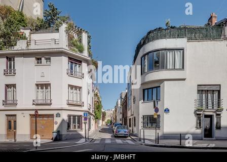 Paris, Andre Lurcat, Villa Seurat Stockfoto