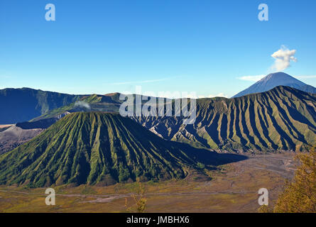 Mount Bromo Tengger, Semeru Nationalpark in Ost-Java, Indonesien. Stockfoto