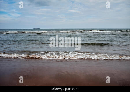 Allgemeine Strandszenen Lunan Bay. Angus. Stockfoto