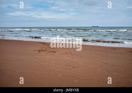 Allgemeine Strandszenen Lunan Bay. Angus. Stockfoto