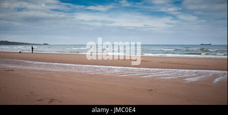 Allgemeine Strandszenen Lunan Bay. Angus. Stockfoto