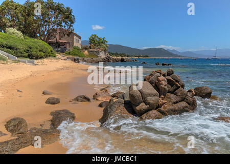 Porto Pollo, Golf von Valinco, Korsika, Frankreich Stockfoto