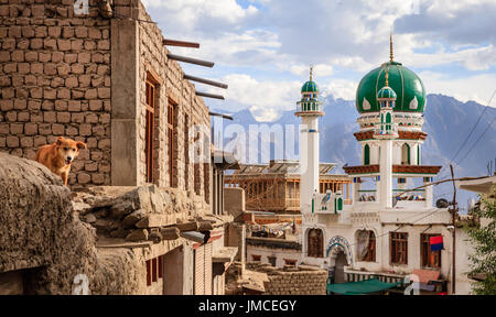 Eine Moschee in der Stadt Leh in Ladakh Region Kaschmir, Indien Stockfoto