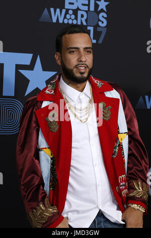 2017 BET Awards statt, bei der Microsoft-Theater - Ankünfte mit: French Montana wo: Los Angeles, California, Vereinigte Staaten von Amerika bei: Kredit-25. Juni 2017: Nicky Nelson/WENN.com Stockfoto