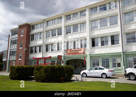 USMC Marine-Kaserne Charlestown Navy Yard Boston USA Stockfoto