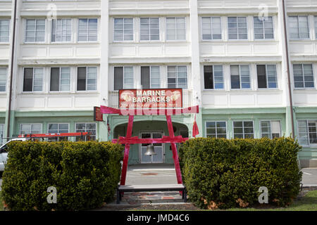 USMC Marine-Kaserne Charlestown Navy Yard Boston USA Stockfoto