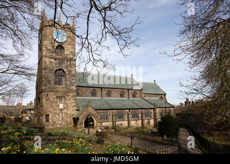 Kirche St. Michael & alle Engel, Haworth, West Yorkshire Stockfoto