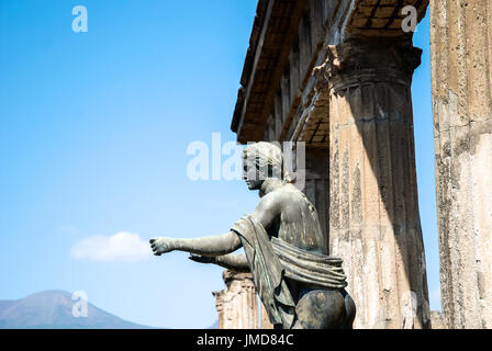 Die Stadt ist vor allem berühmt für die Ruinen der antiken Stadt Pompeji, befindet sich in der Frazione von Pompei Scavi. Stockfoto