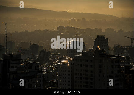 Von der Dachterrasse aus Teheran Stockfoto