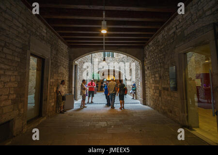 Das Museu Picasso in Barcelona, Katalonien, Spanien gelegen, beherbergt eine der umfangreichsten Sammlungen von Kunstwerken des 20. Jahrhunderts spanische Künstler Stockfoto