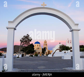 Bilder von Santorini in Griechenland Stockfoto