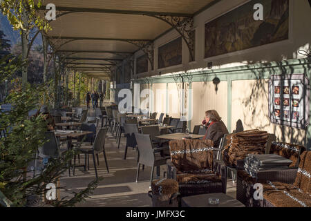 Italien, Trentino-Südtirol, Meran, der Wandelhalle Stockfoto